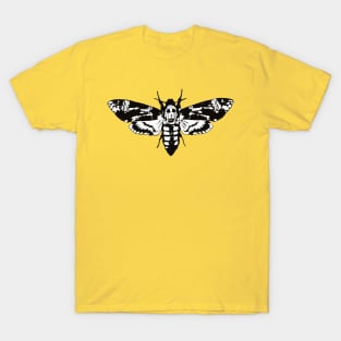 death's-head hawkmoth (Black & White) T-Shirt